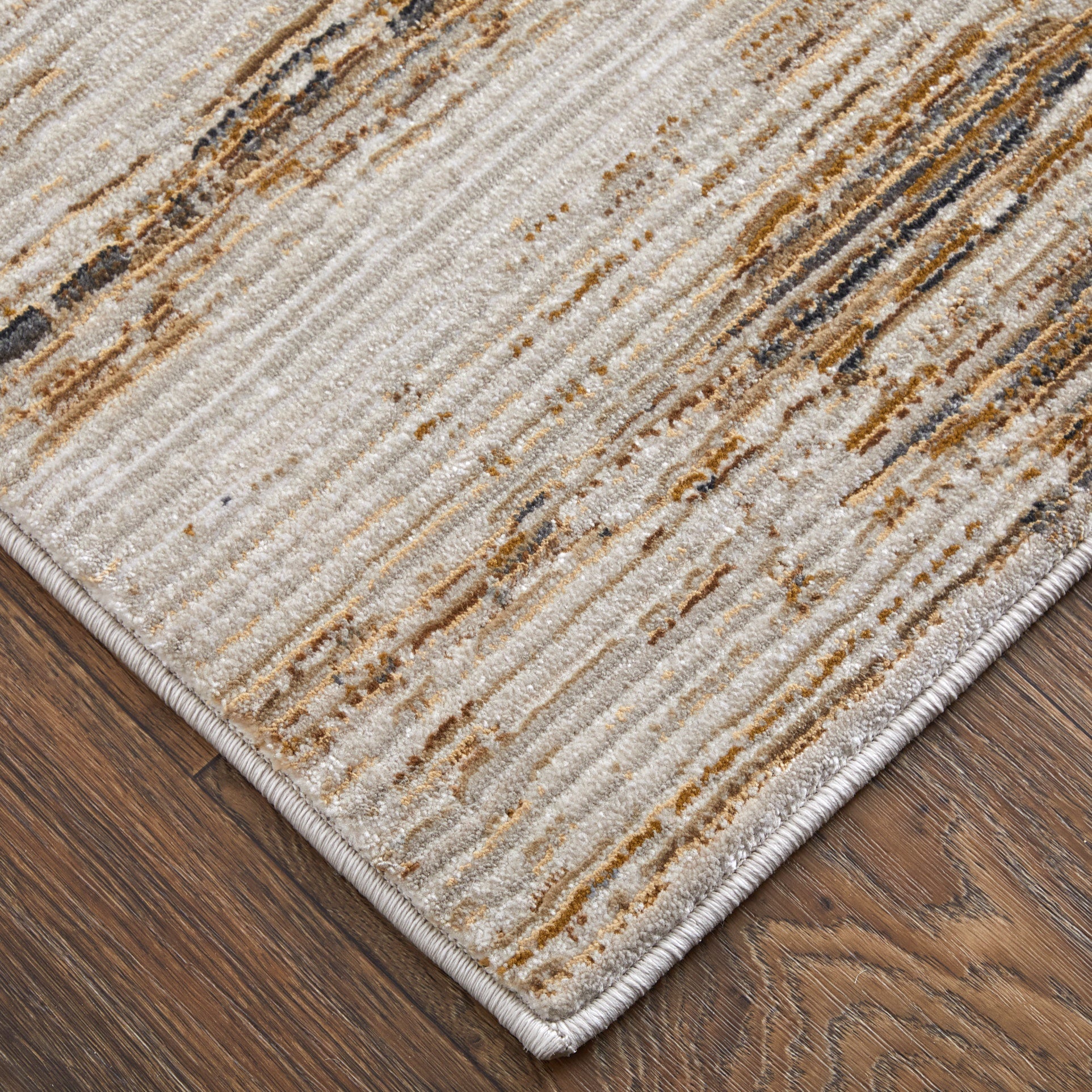Deja Modern Distressed - Ivory/Brown/Tan Area Rug