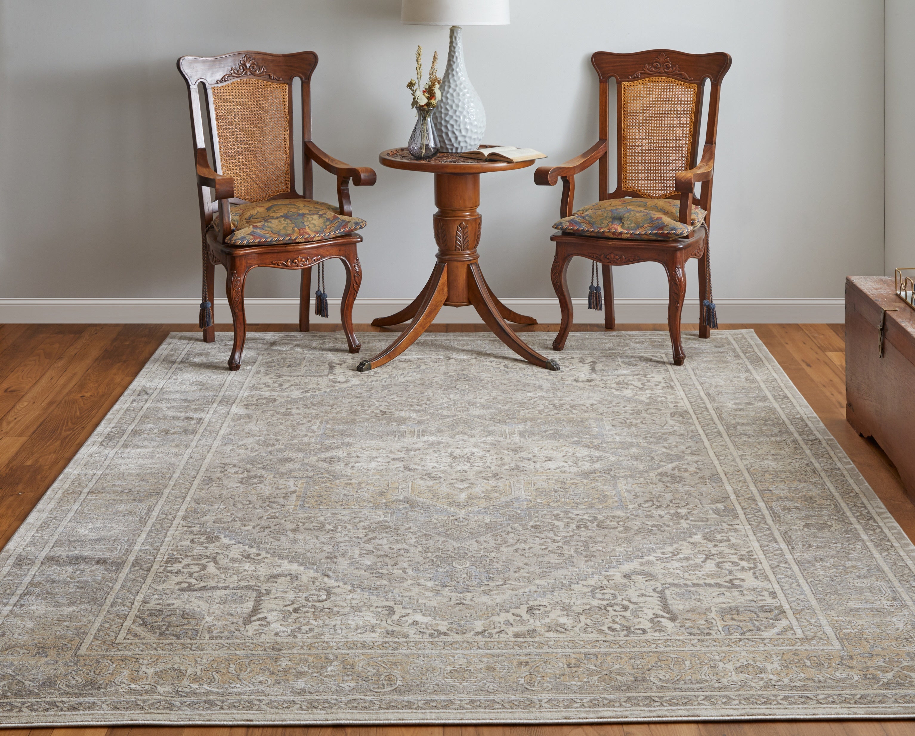 Celene Traditional Medallion - Tan/Brown/Ivory Area Rug