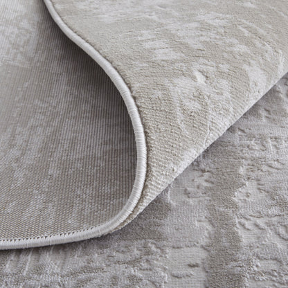 Prasad Modern Abstract - Ivory/Taupe/Silver Area Rug