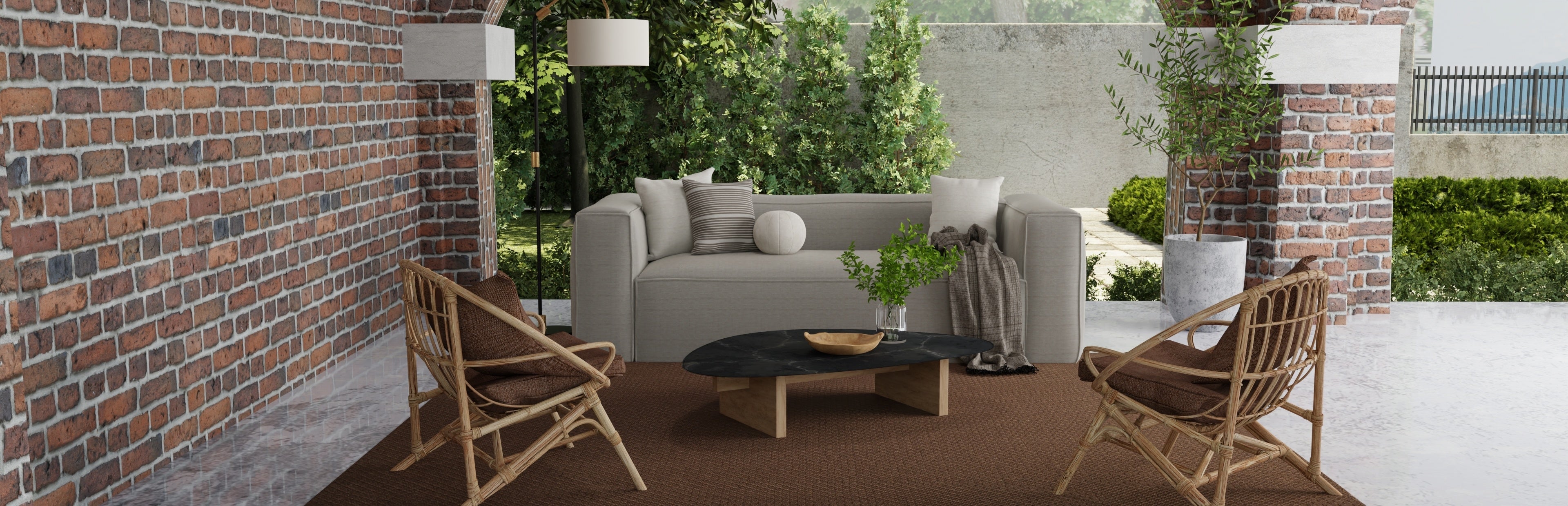 Tito Modern Solid - Brown Area Rug