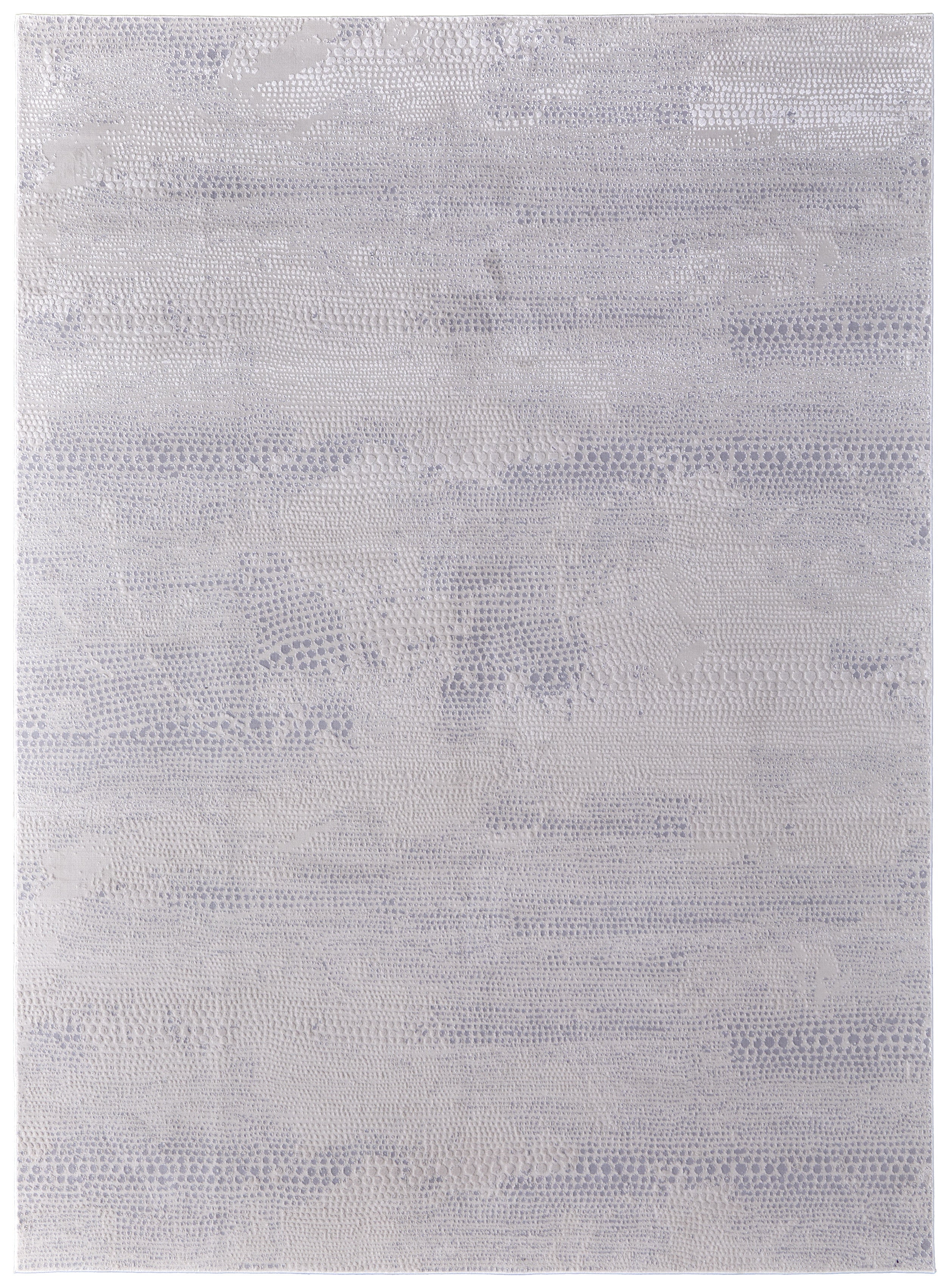 Prasad Modern Distressed - Ivory/Silver/Gray Area Rug