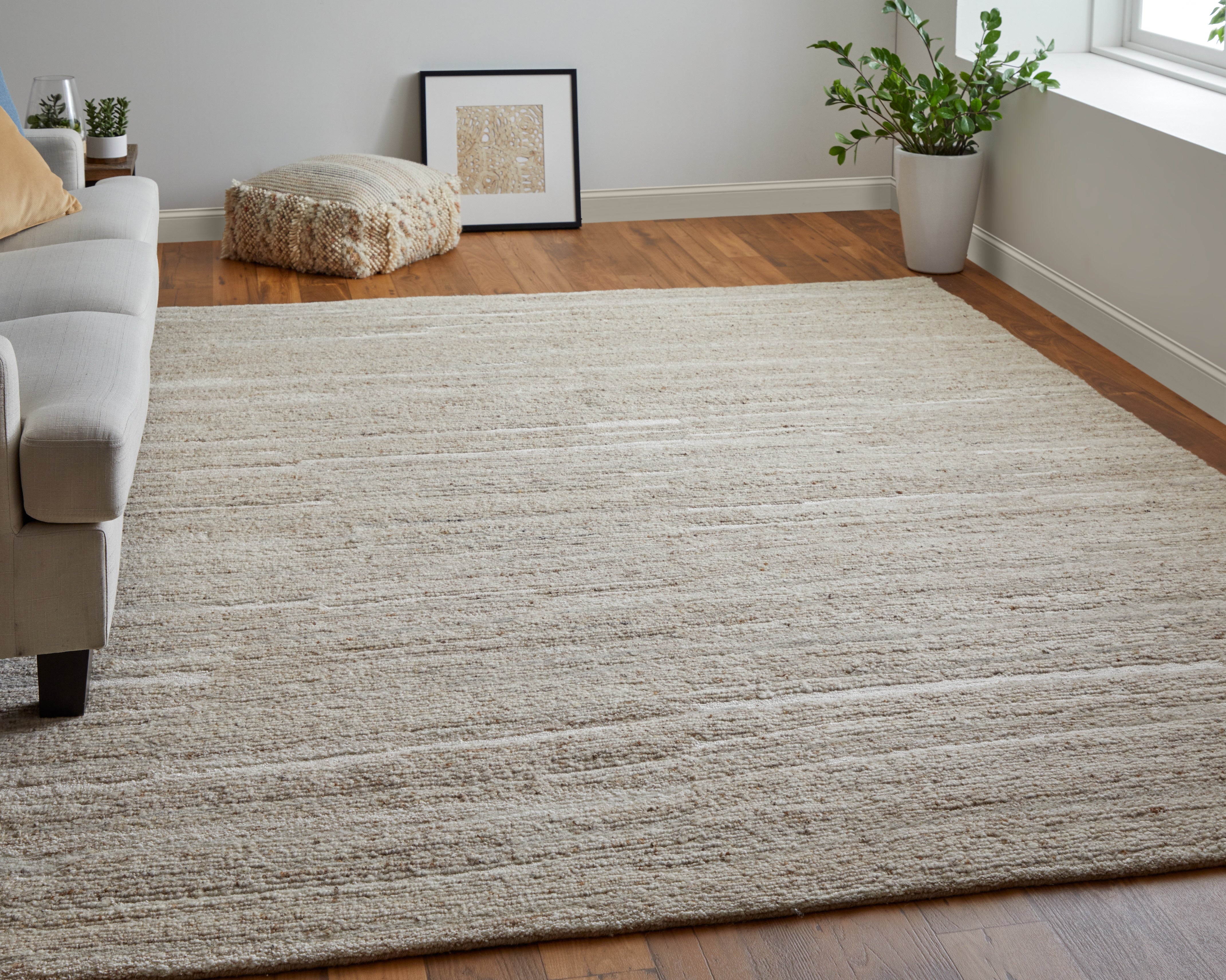 Navaro Modern Distressed - Ivory Area Rug