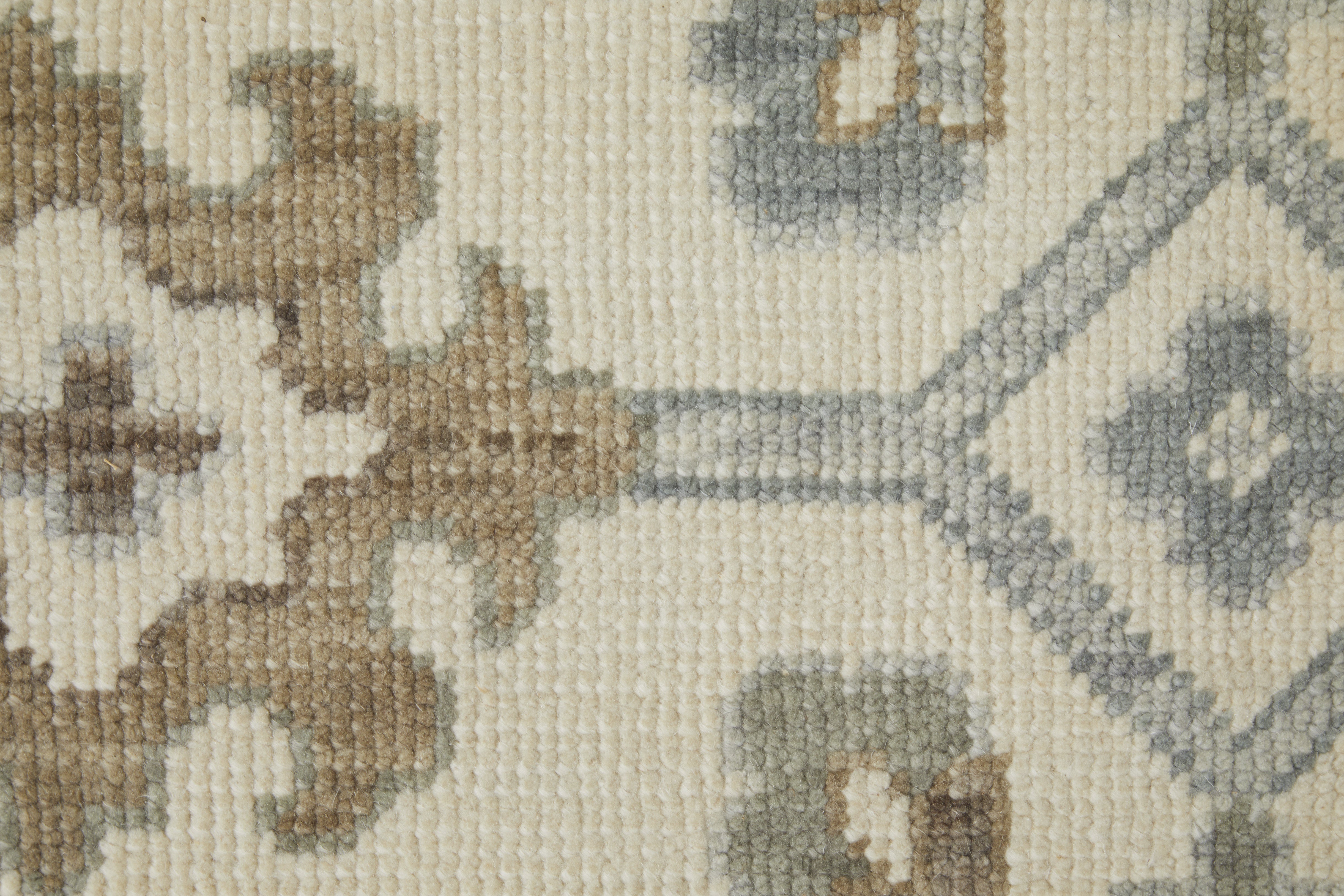 Karina Transitional Floral & Botanical - Ivory/Gray/Brown Area Rug