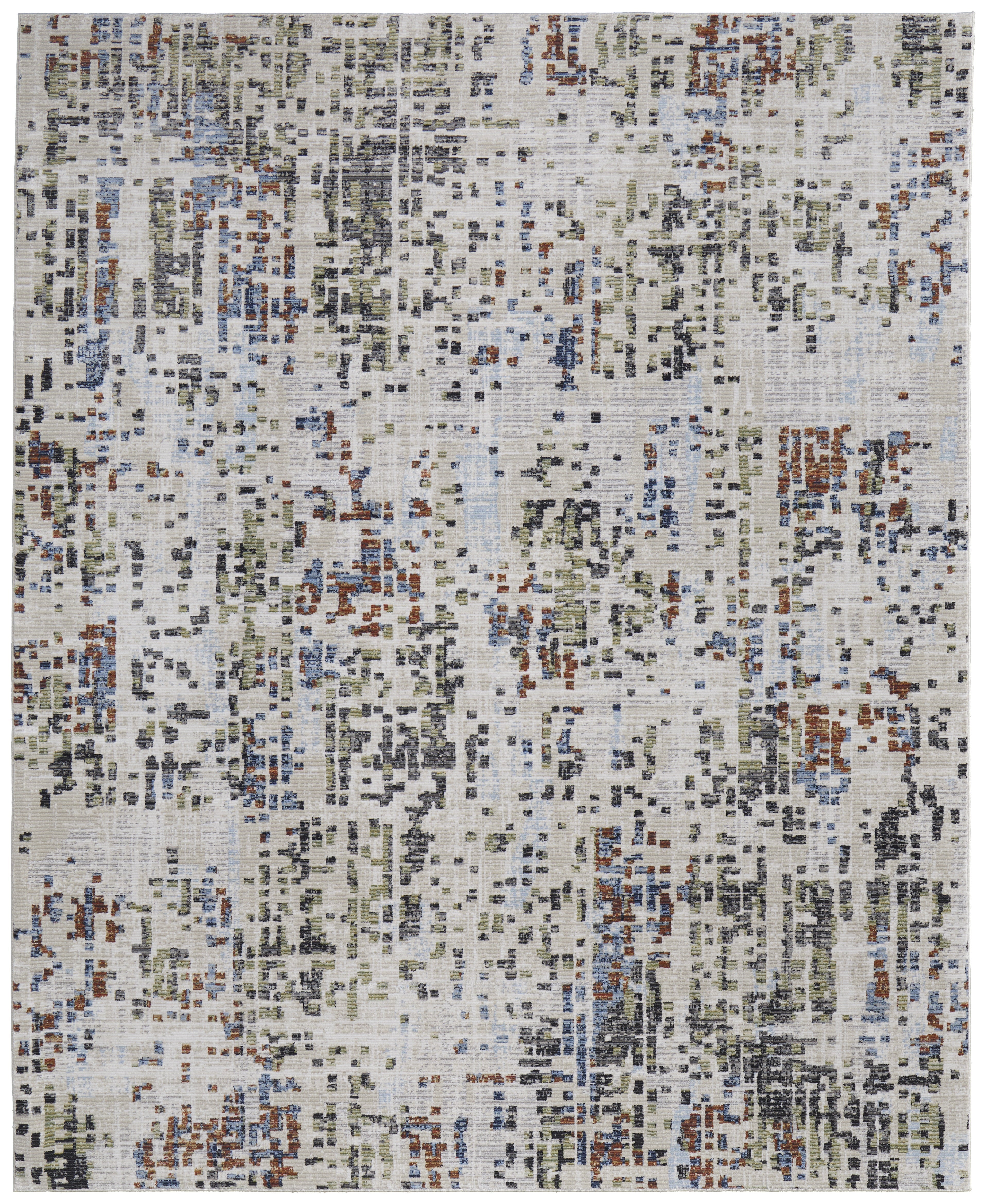 Sonora Modern Abstract - Ivory/Green/Blue Area Rug