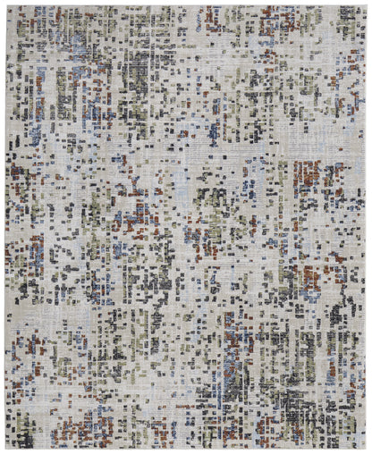 Sonora Modern Abstract - Ivory/Green/Blue Area Rug