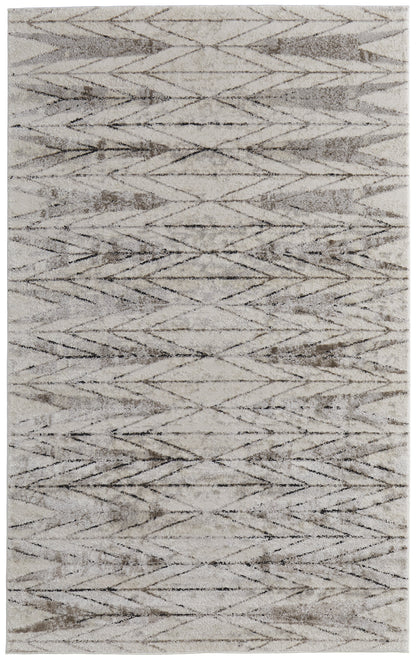 Vancouver Modern Geometric - Ivory/Tan/Brown Area Rug