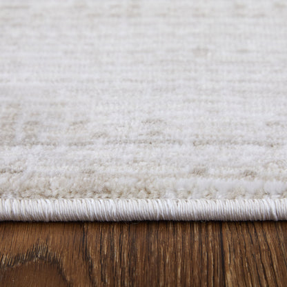 Deja Modern Solid - Ivory/Silver Area Rug