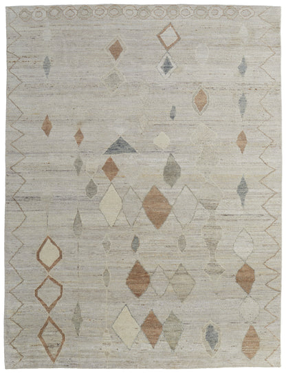 Kasbah Transitional Moroccan - Tan/Orange/Gray Area Rug