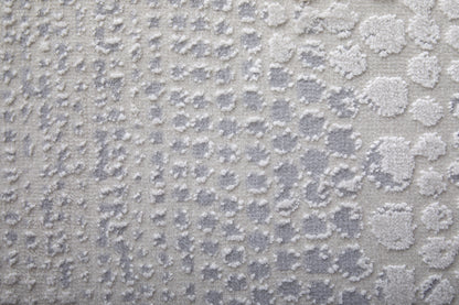 Prasad Modern Distressed - Ivory/Silver/Gray Area Rug