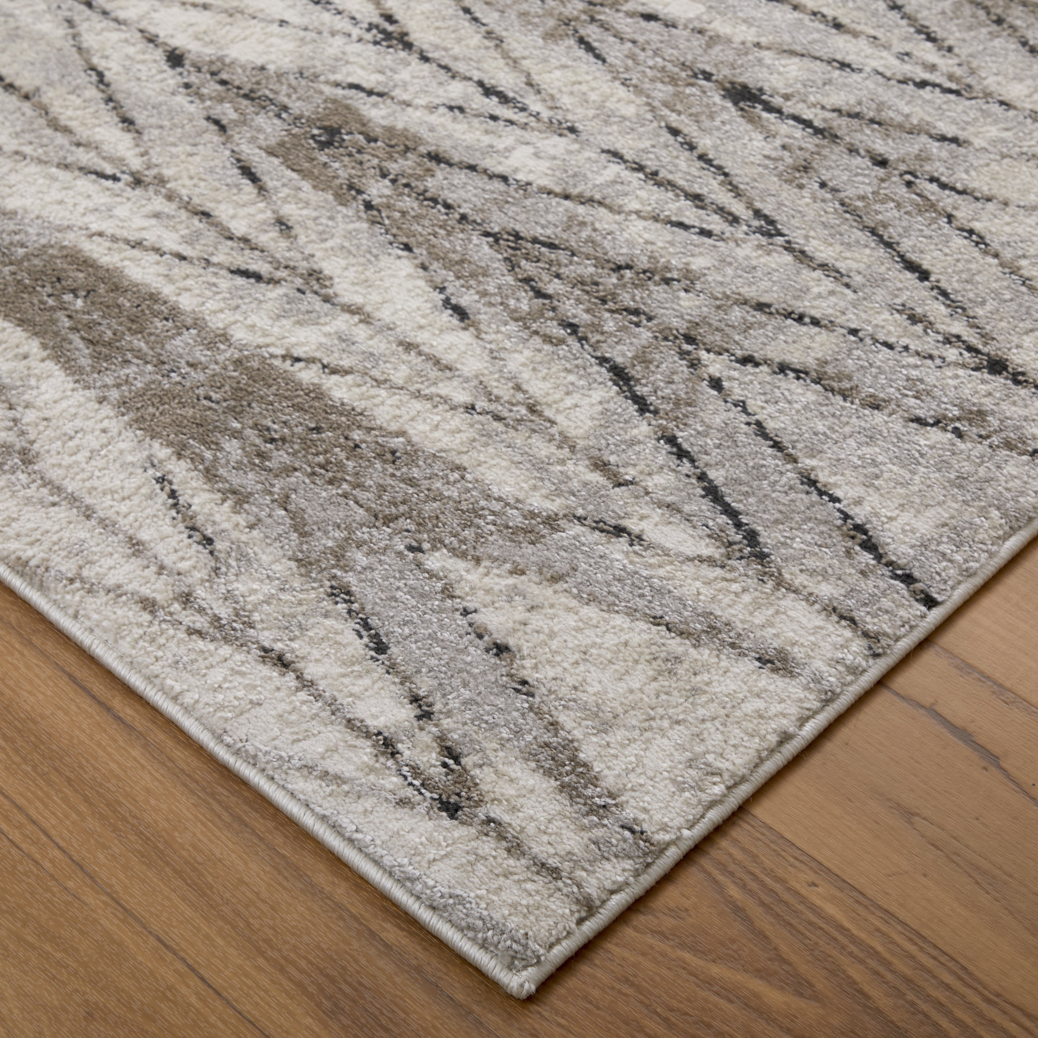 Vancouver Modern Geometric - Ivory/Tan/Brown Area Rug