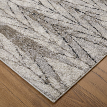 Vancouver Modern Geometric - Ivory/Tan/Brown Area Rug