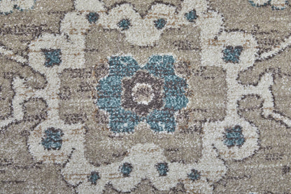 Dartmouth Transitional Floral & Botanical - Gray/Blue/Taupe Area Rug