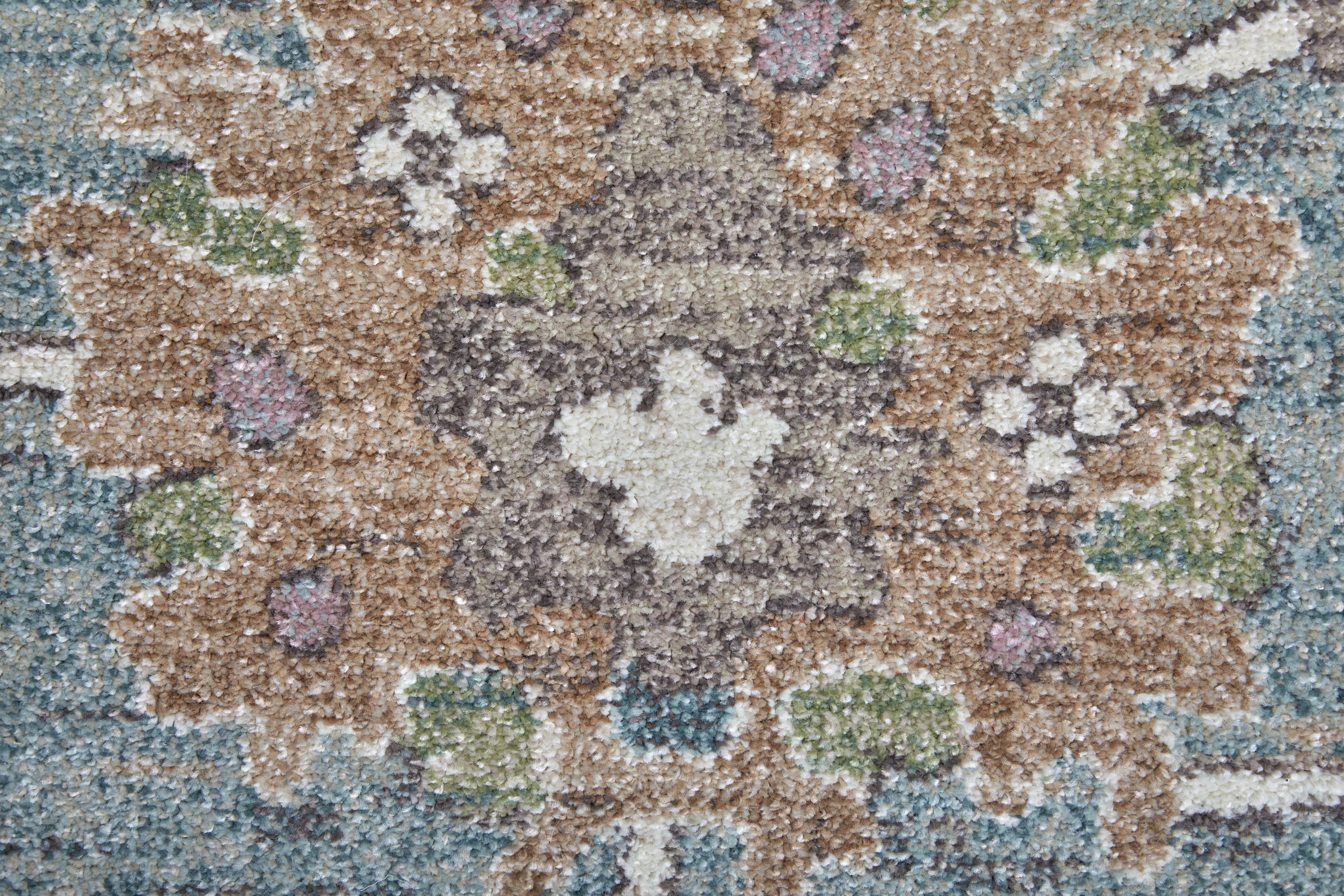 Dartmouth Transitional Floral & Botanical - Blue/Ivory/Brown Area Rug
