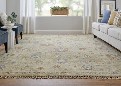 Fillmore Transitional Floral & Botanical - Brown/Tan/Blue Area Rug