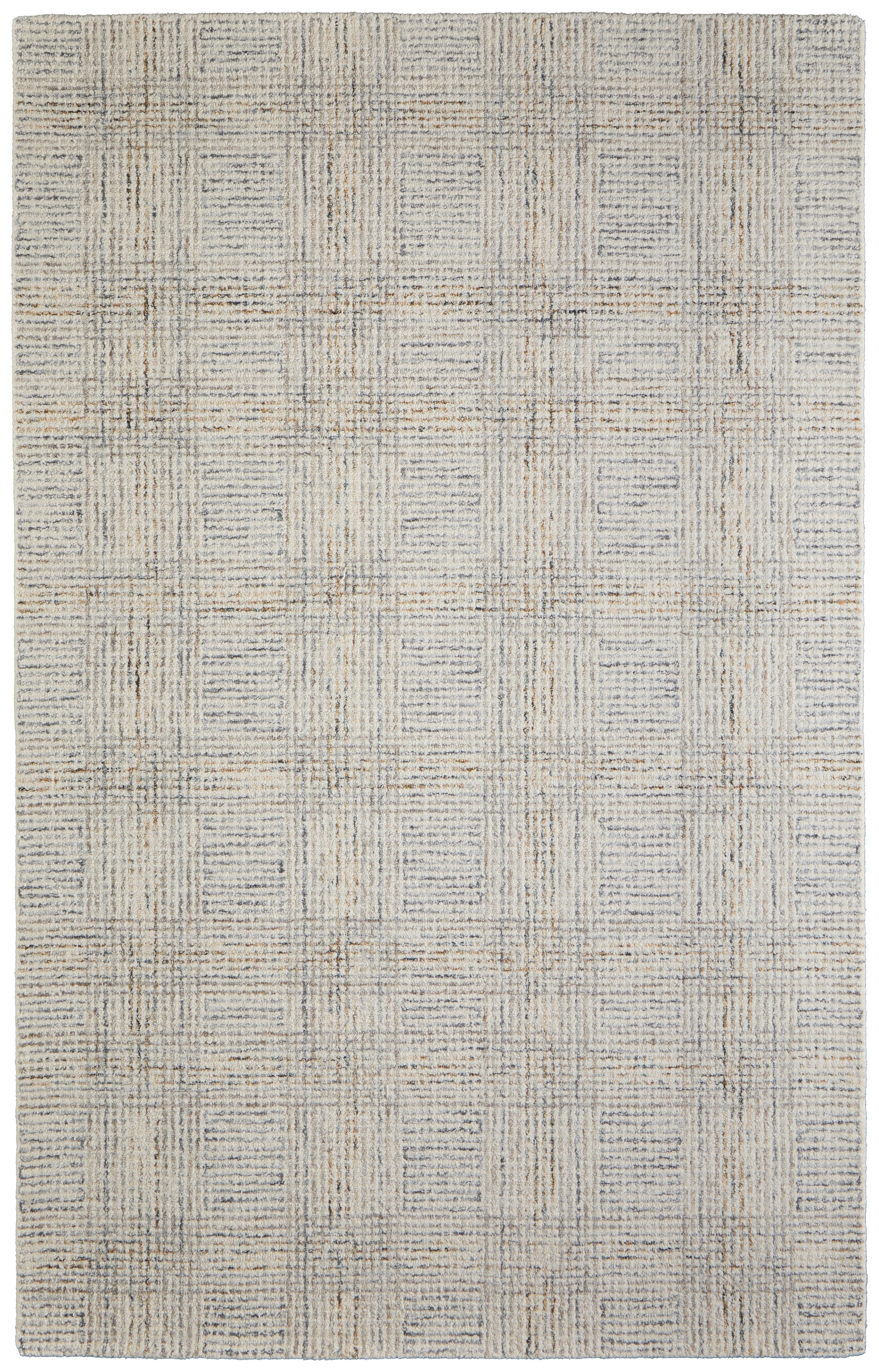 Belfort Transitional Geometric - Ivory/Gray/Tan Area Rug