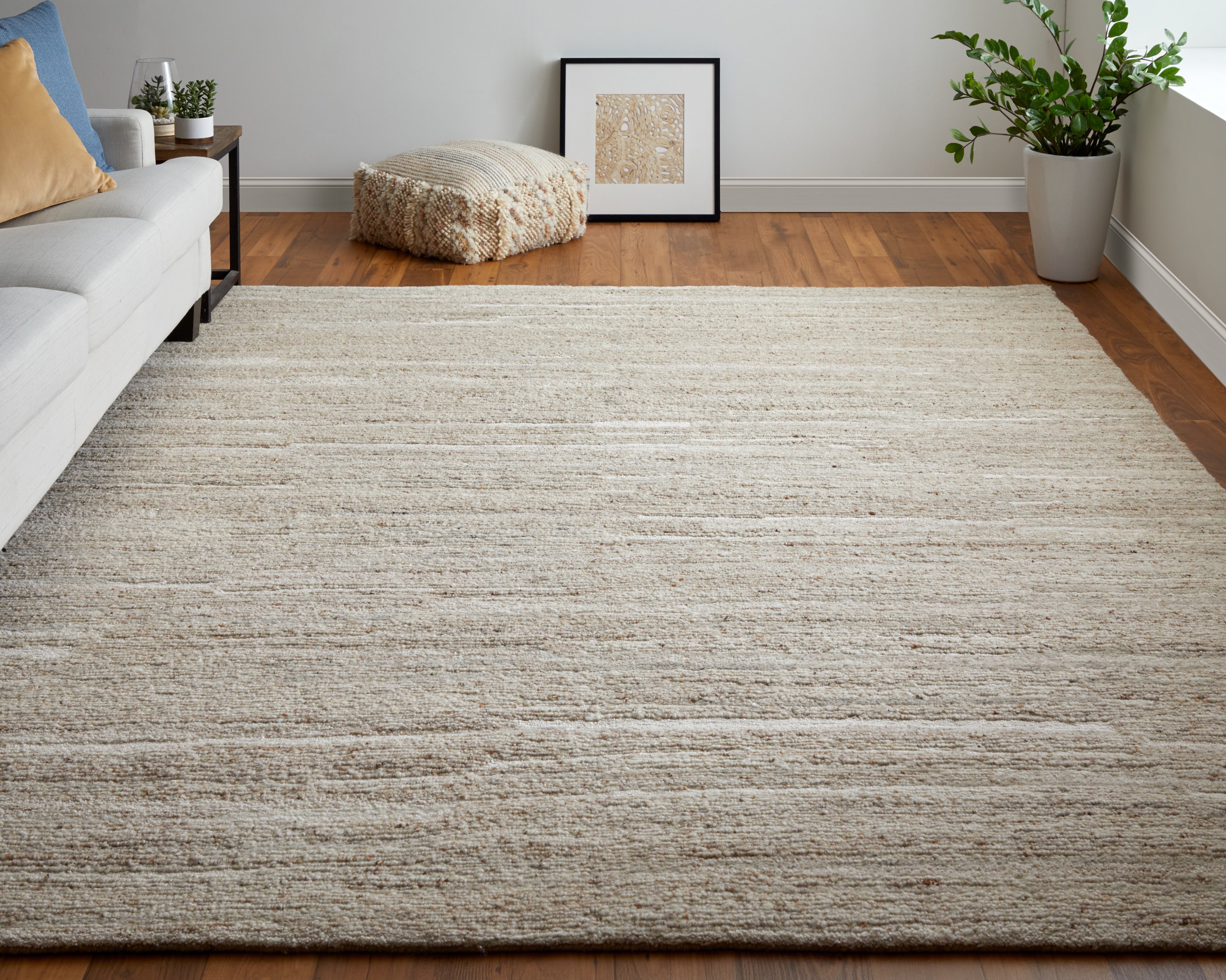 Navaro Modern Distressed - Ivory Area Rug