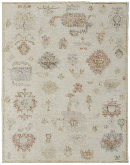 Grafton Transitional Floral & Botanical - Ivory/Orange/Gray Area Rug