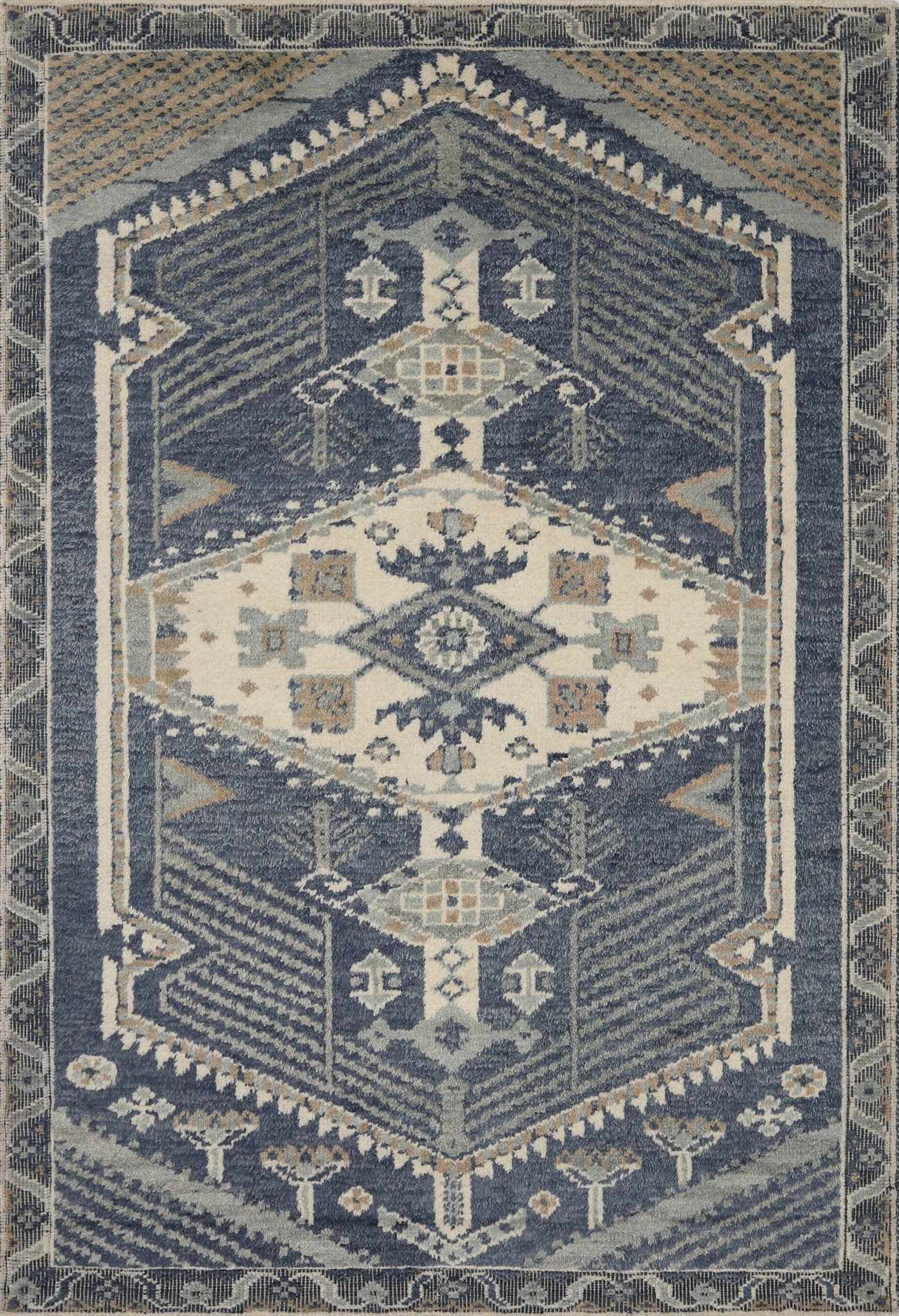 Bransgore Blue Luxury Wool Rug