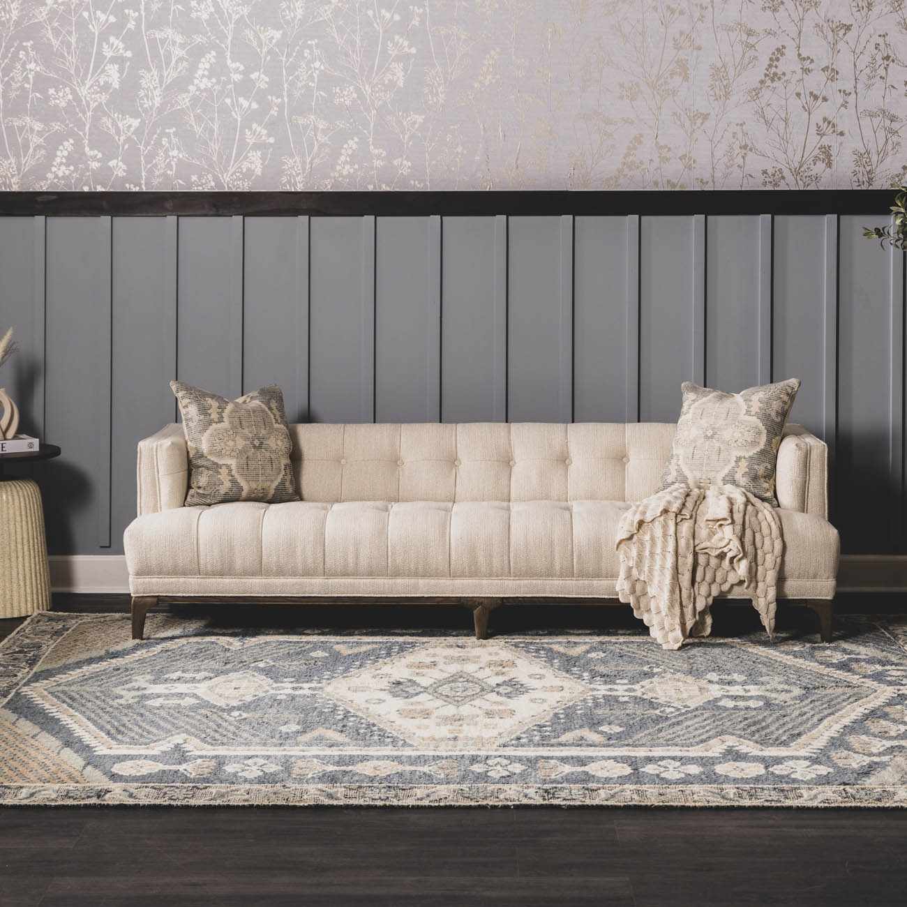Bransgore Blue Luxury Wool Rug