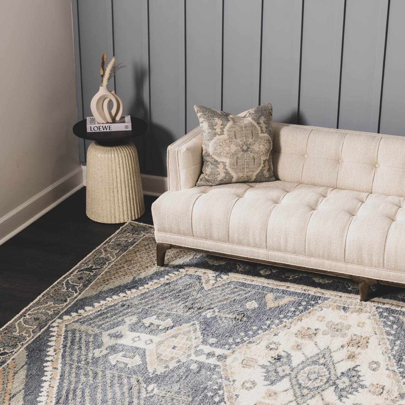 Bransgore Blue Luxury Wool Rug