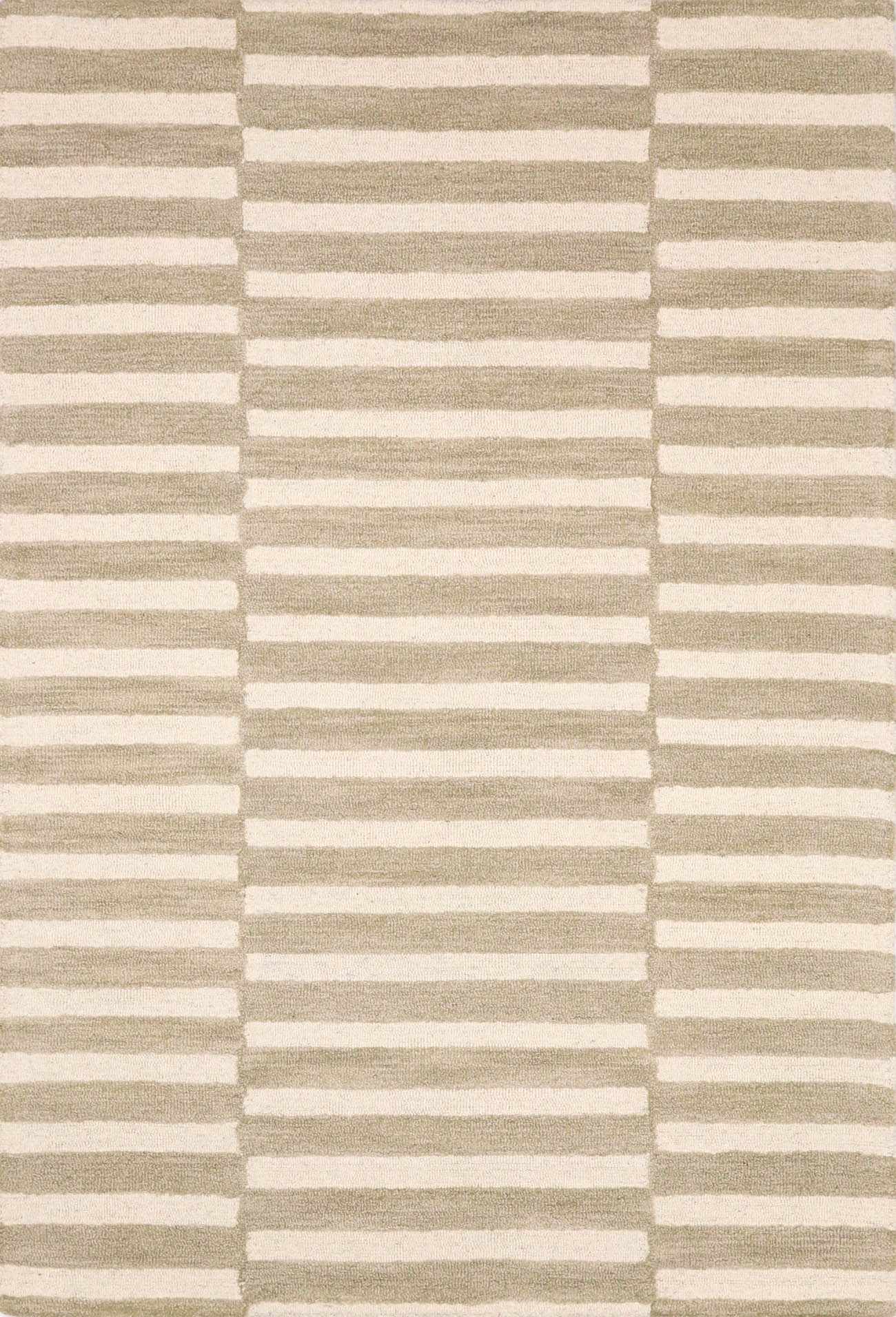 Idaho Broken-Striped Beige Area Rug | Our PNW Home X Livabliss