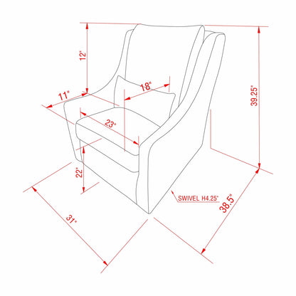 The Pembroke Swivel Chair