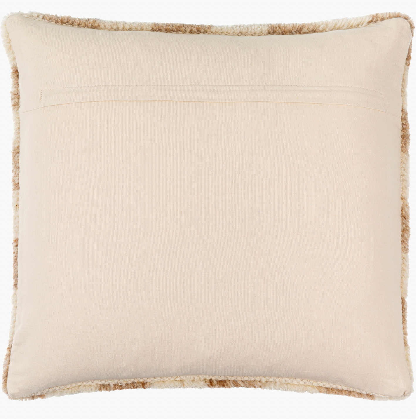 Denver Checkered Ivory Throw Pillow