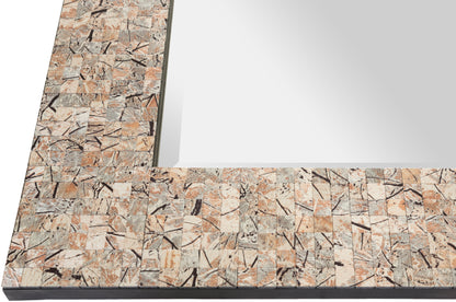 Eye-Catching Mosaic Rectangle Mirror