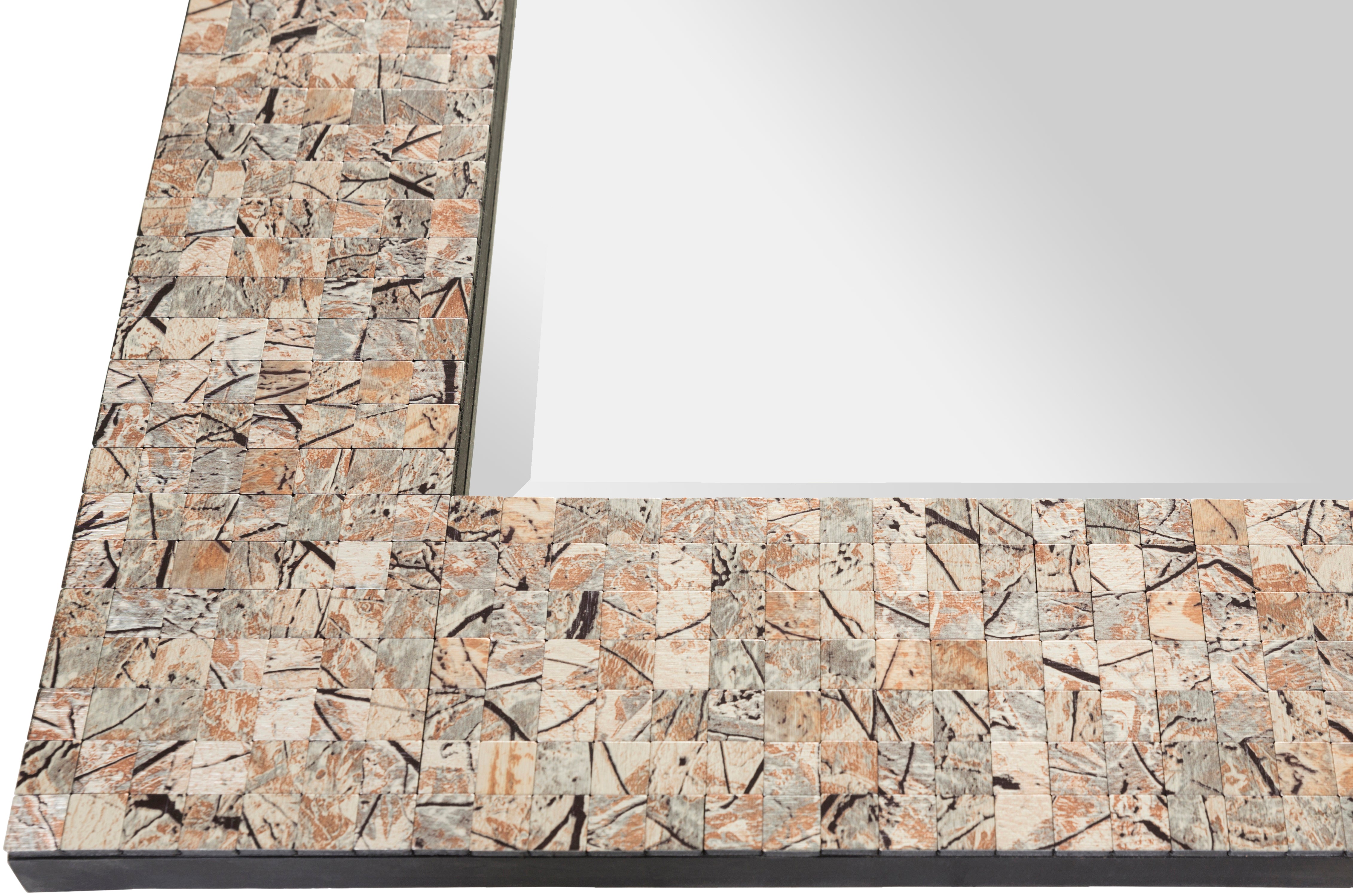 Eye-Catching Mosaic Rectangle Mirror