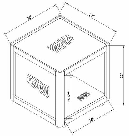 The Flatiron End Table
