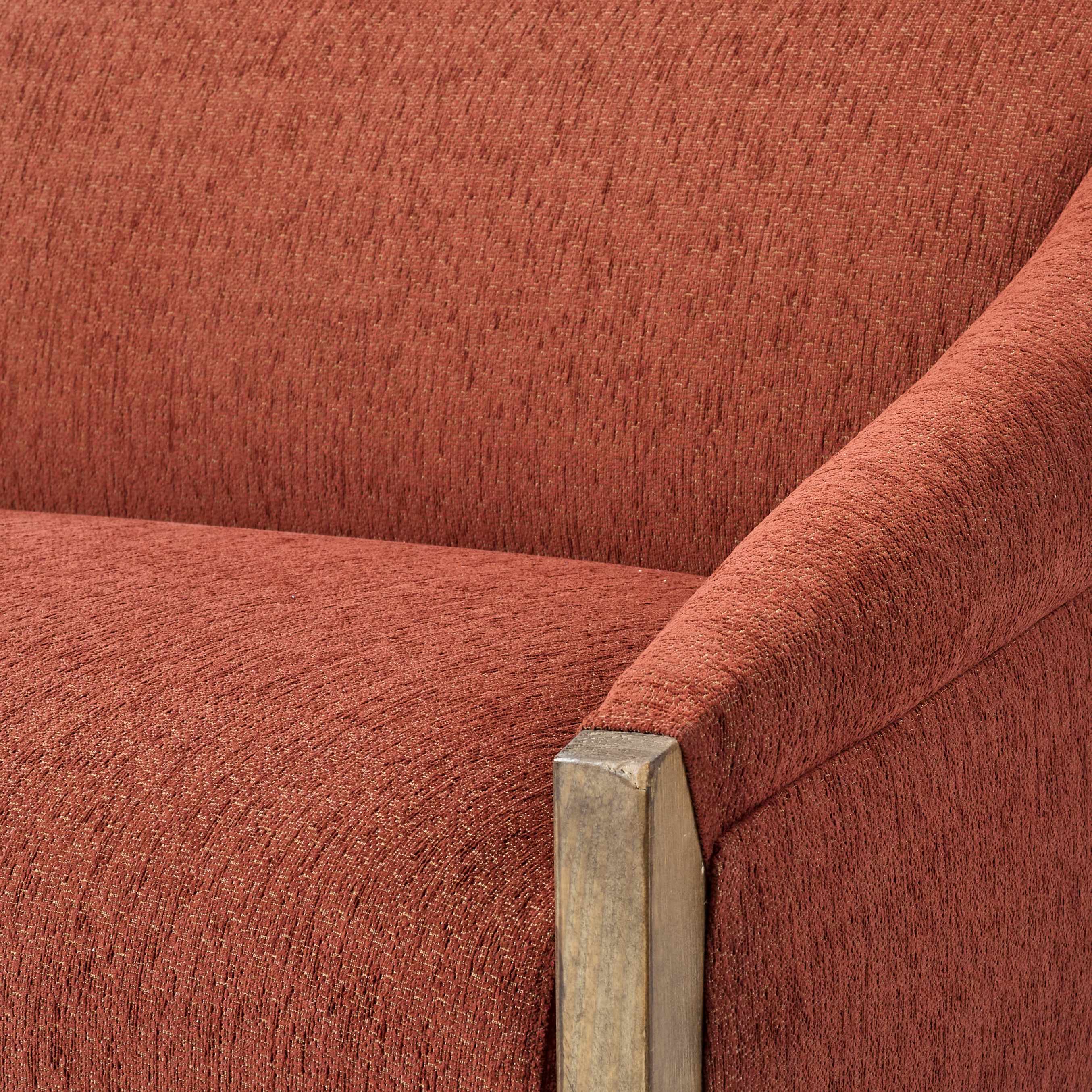 Chic Burnt Orange Sofa