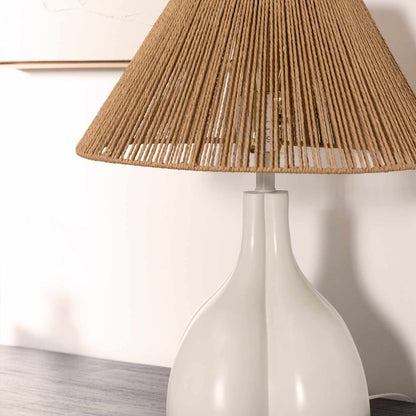 Aesthetic White Table Lamp