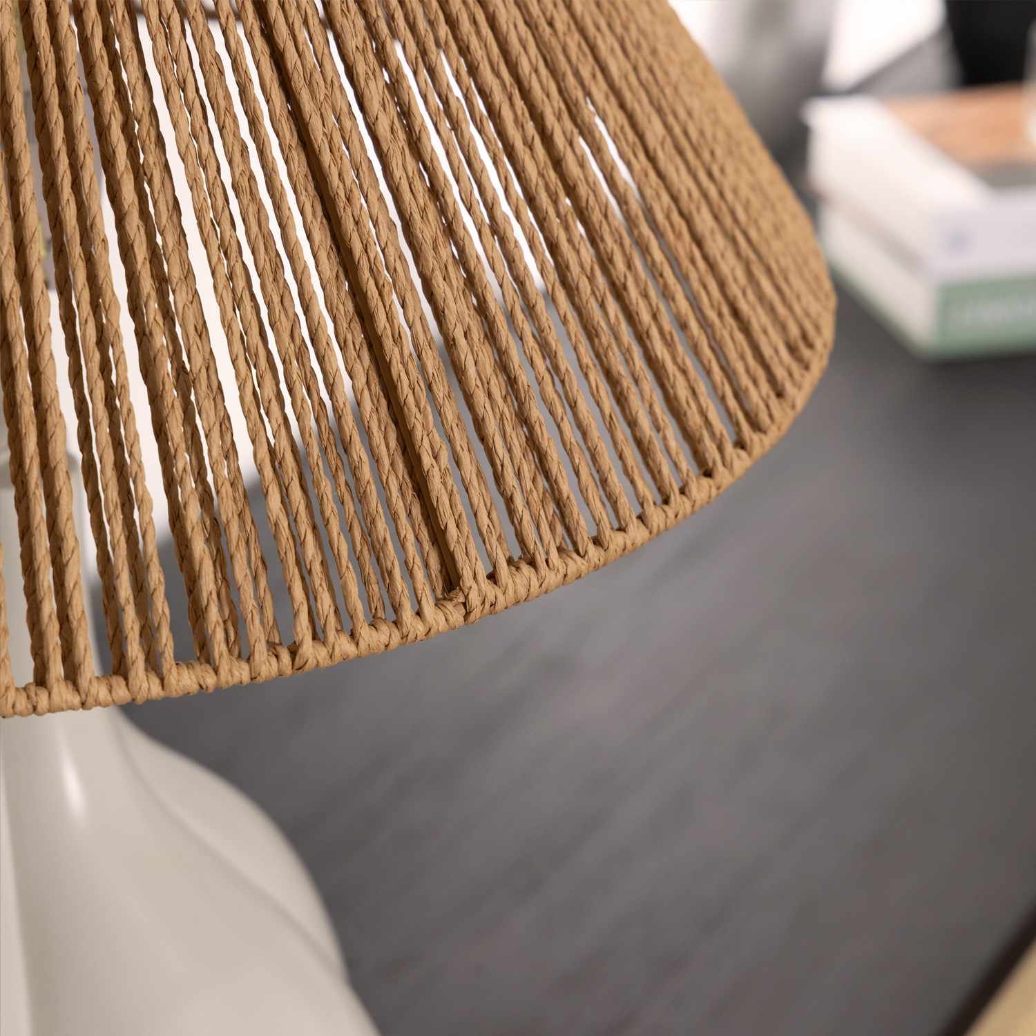 Aesthetic White Table Lamp