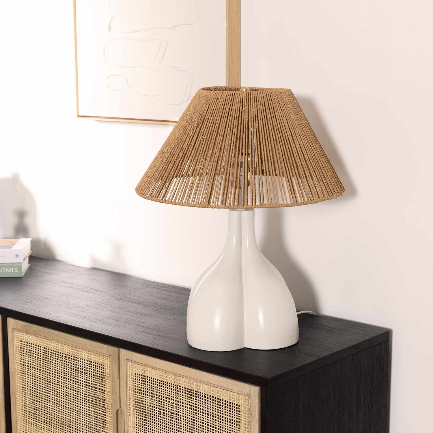 Aesthetic White Table Lamp