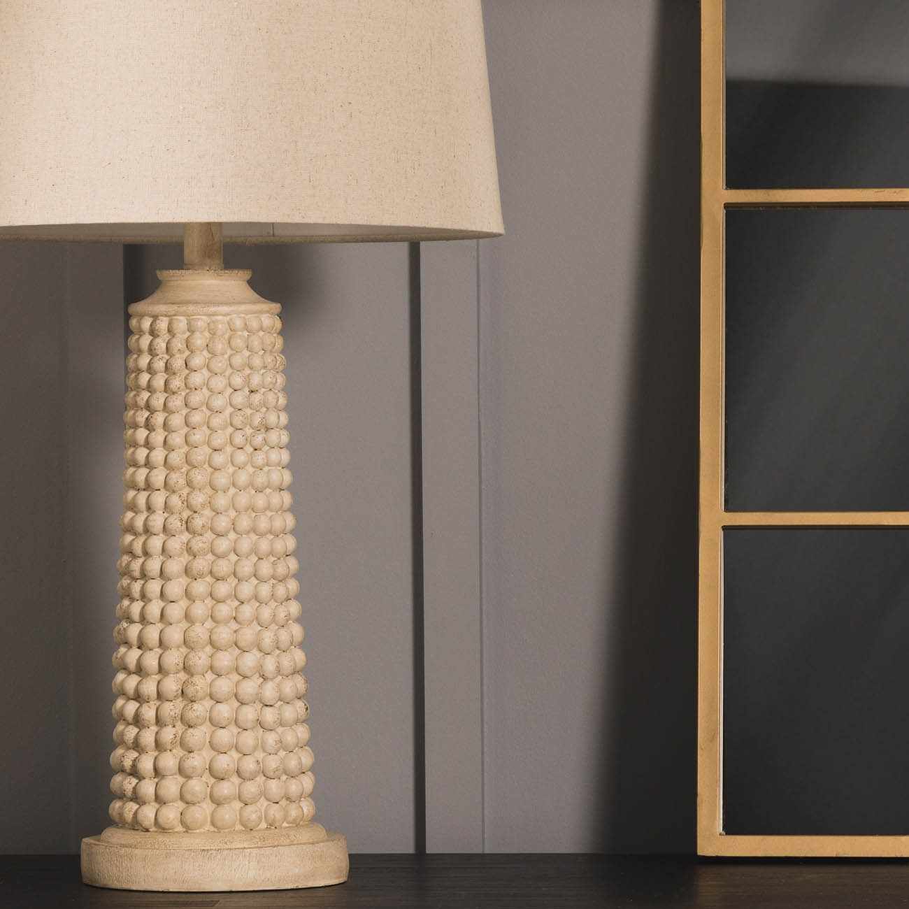 Shannondale Beige Resin Table Lamp