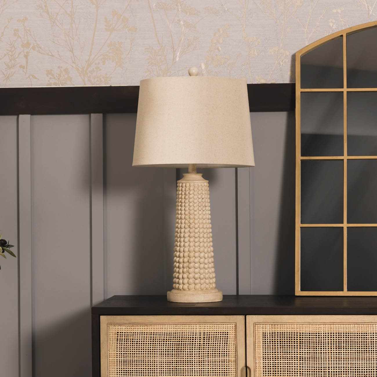 Shannondale Beige Resin Table Lamp