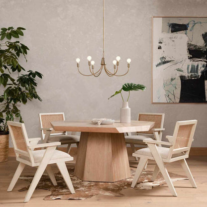 Four Hands Harland Modern Cowhide Rug - Warm Brown