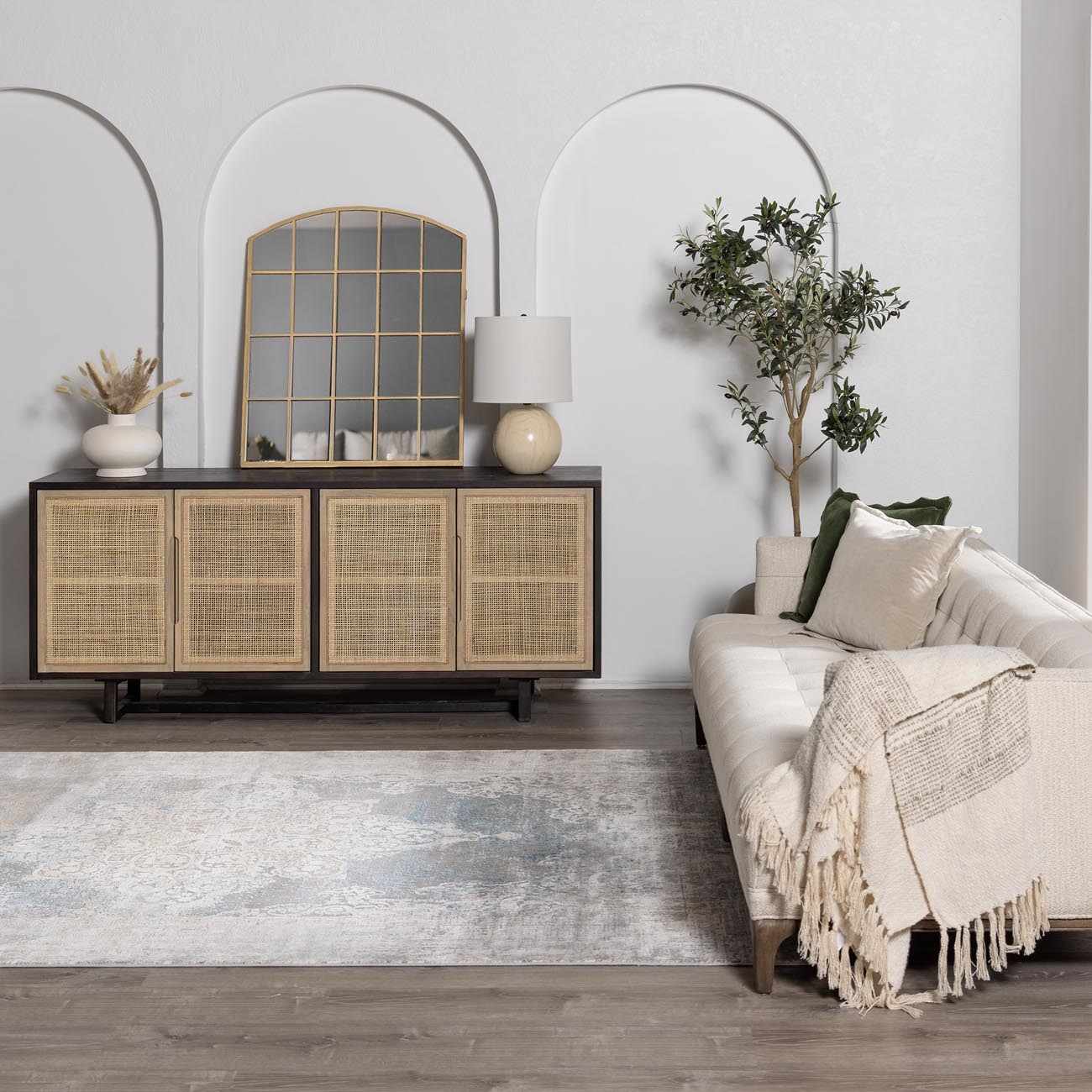 The Calion Faux Silk Rug