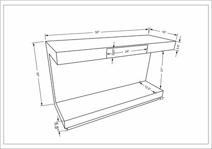The Mahogany Console Table