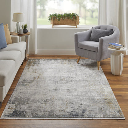 Cadiz Modern Abstract - Ivory/Taupe/Gray Area Rug