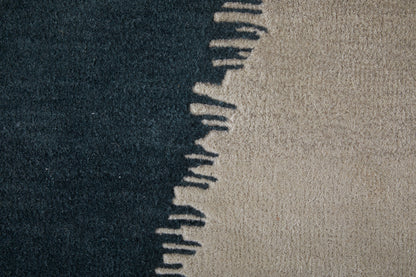 Katya Modern Geometric - Taupe/Blue/Tan Area Rug