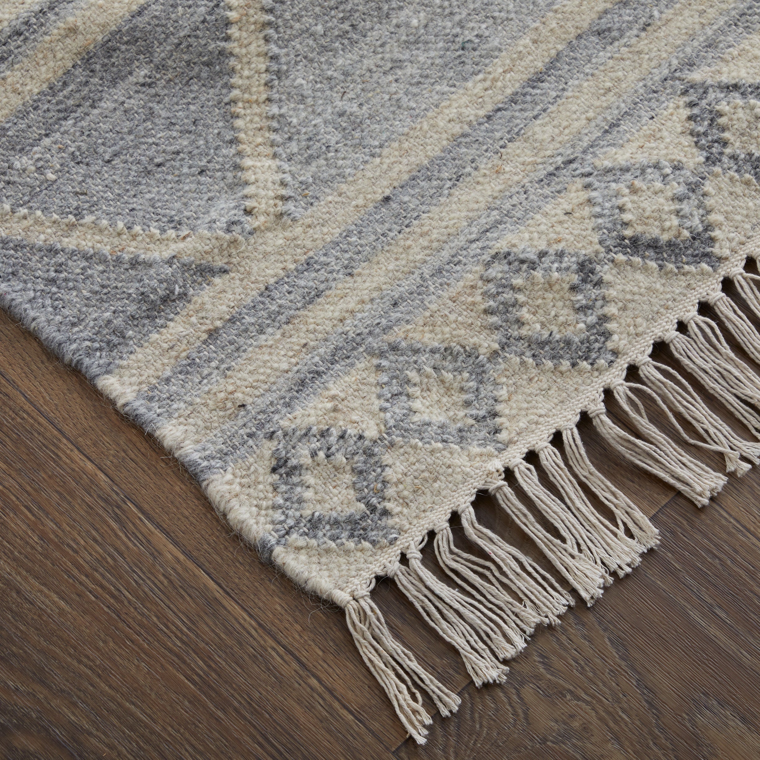 Savona Transitional Southwestern - Ivory/Gray/Blue