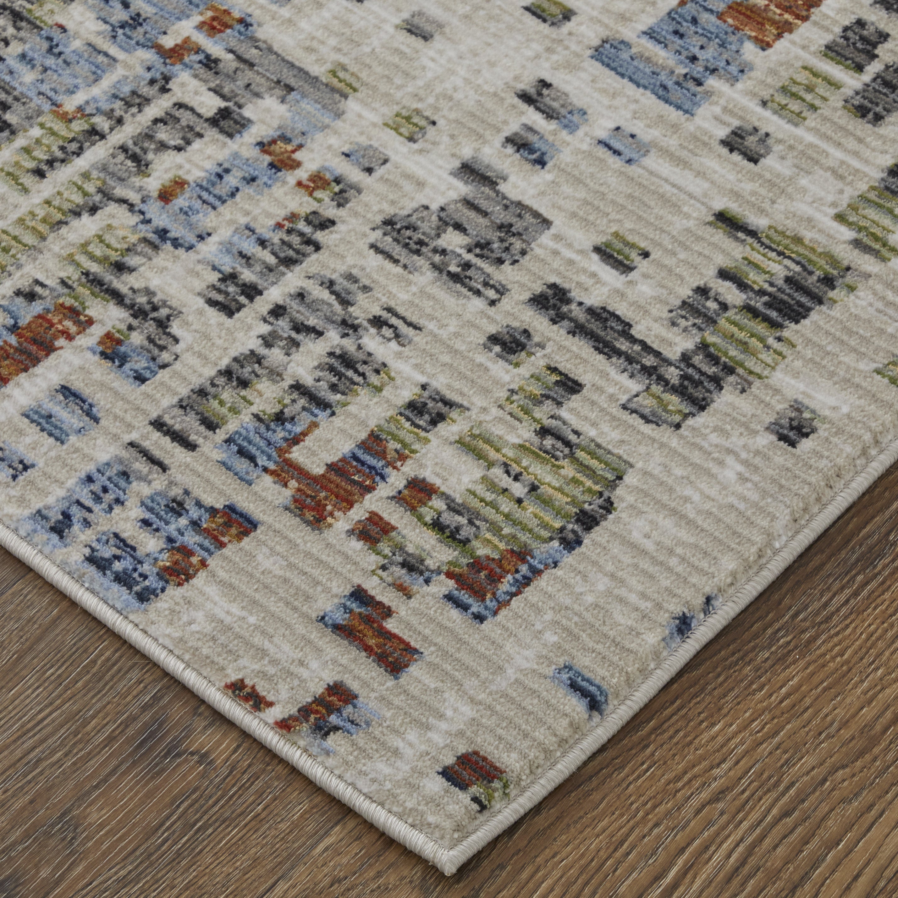 Sonora Modern Abstract - Ivory/Green/Blue Area Rug