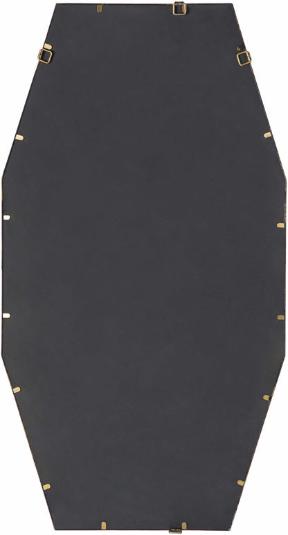 Luxurious Geometric Octagon Beveled Gold Mirror