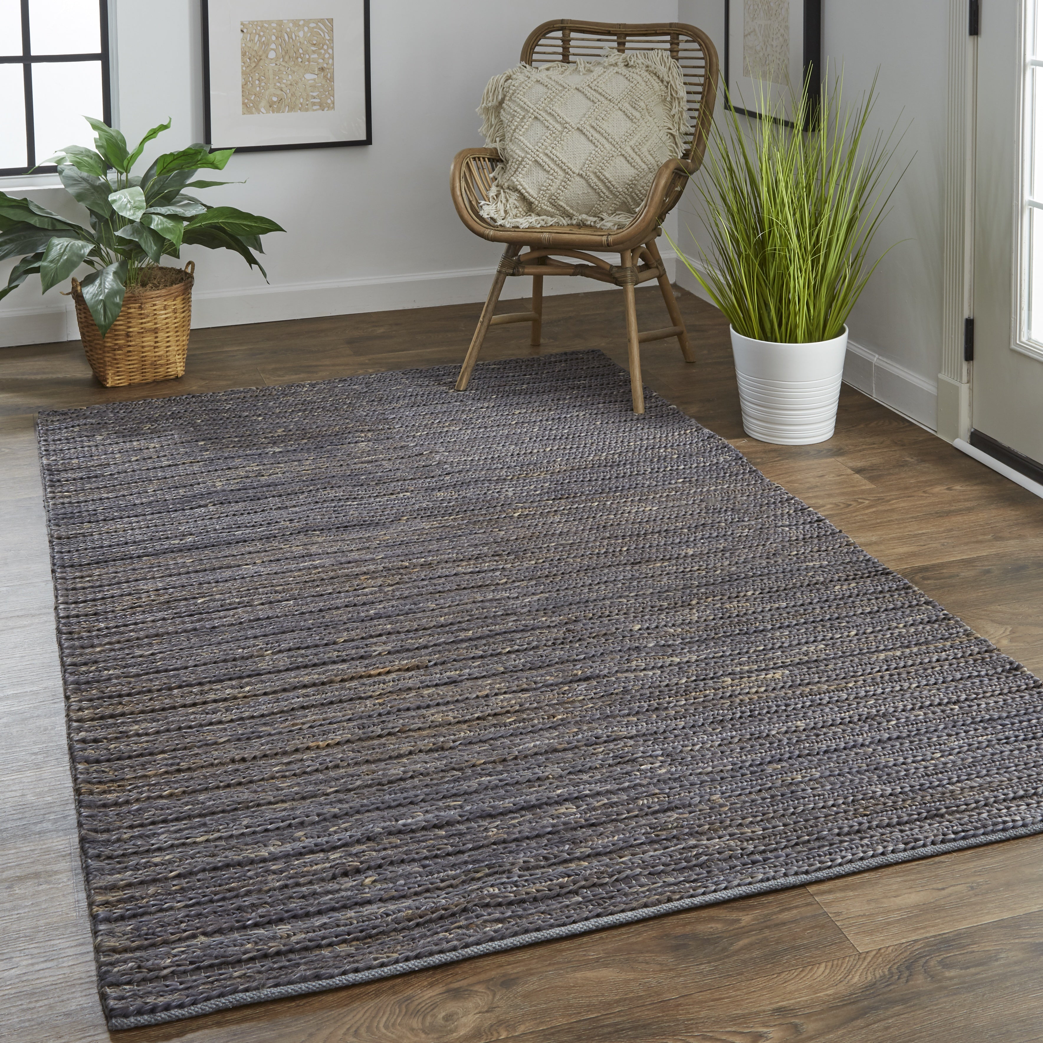 Kaelani Transitional Abstract - Brown/Blue/Taupe