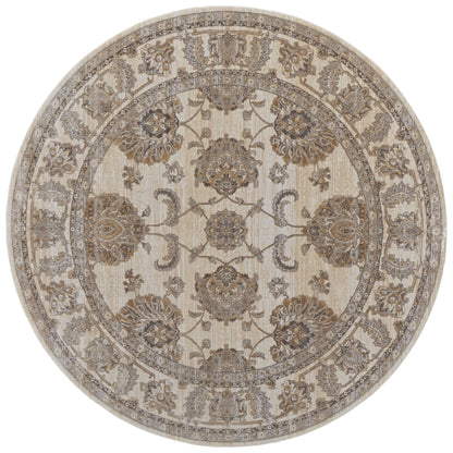 Celene Traditional Bordered - Tan/Ivory/Brown Area Rug