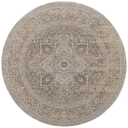 Celene Traditional Medallion - Brown/Ivory/Tan Area Rug