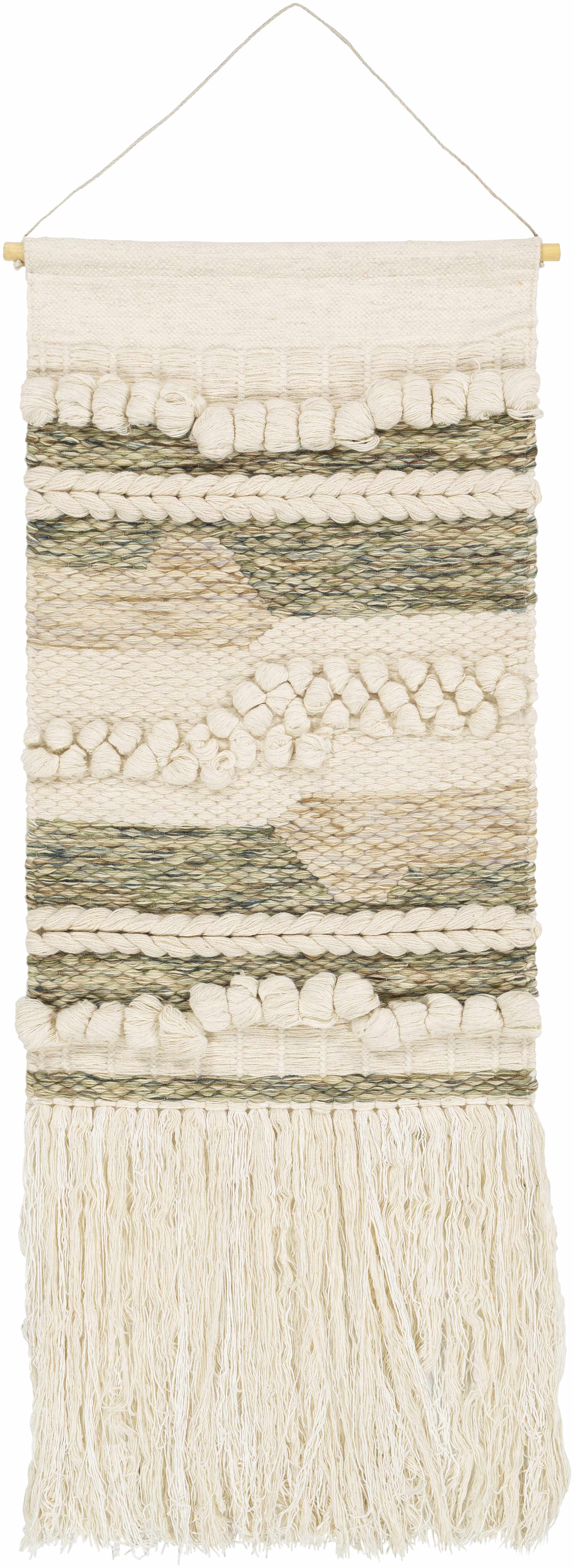 Boho Macrame Wall Hangings -  Cream, Olive