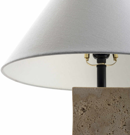 Limoges Travertine Table Lamp