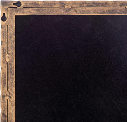 Vintage Sophisticated Hammered Metal Gold Mirror